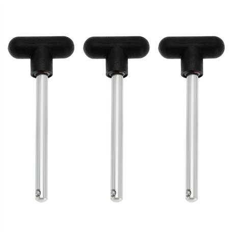 SG Store Lot de 3 goupilles de rechange en acier pour salle de sport - 100 mm de diamètre et 10 mm - Pour machine d'exercice à d