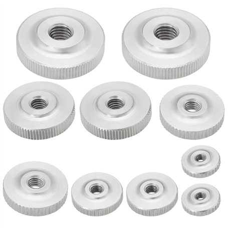 SG Store Lot de 10 écrous Moletés en Acier Inoxydable 304 M3 M4 M5 M6 M8 écrous Moletés de Type Fin Pièce de Rechange Poignée à