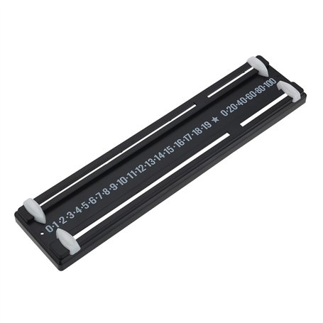 SG Store Tableau de Score de Billard Noir en Plastique 255 X 59 Mm Tableau de Score de Billard à Fixation Murale pour Tables de