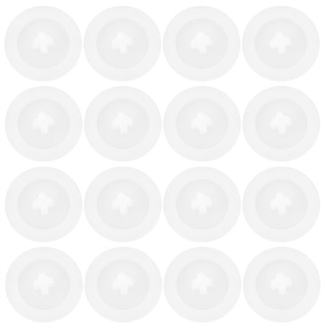 Briny River Lot de 200 Cache-vis en Plastique de 12 Mm pour Vis Autotaraudeuses Capuchon de Protection à Tête Carrée pour Meuble