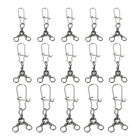 Briny River Lot de 30 émerillons Triples pour Leurres de Pêche Tailles 2# 6# Et 8#