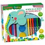 Set de peinture Alpino Baby Multicouleur 36 Pièces (4 Unités)