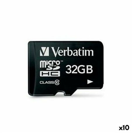 Carte Mémoire SDHC Verbatim 32 GB (10 Unités)
