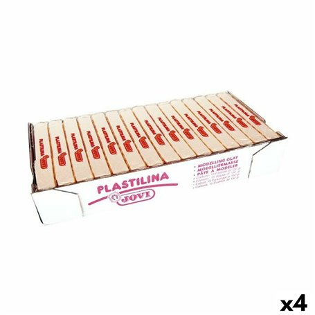 Pâte à modeler Jovi Blanc 150 g 15 Pièces (4 Unités)