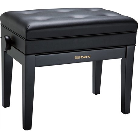 Roland RPB-400BK Banc de Piano Finition Noir satiné avec Assise Plastique rembourrée-RPB-400BK