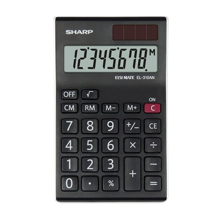 Sharp el-310anwh Bureau Calculatrice de bureau – Noir/Blanc