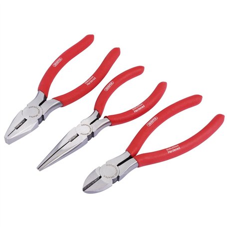 Draper Redline 67924-Jeu de pinces de 160 mm avec poignées trempées dans du PVC (3 pièces)