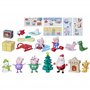 Peppa Pig Peppas Calendrier de l'Avent avec 24 jouets surprises et autocollants, jouets pour enfants