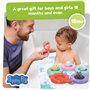 Tomy Toomies Pool Party de Peppa - 5 bouées à Anneau Flottant avec 5 Figurines Peppa Pig et Ses Amis - Jouets sensoriels pour bé
