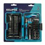 Eclipse Professional Tools ETGRS53PS Jeu de tournevis à cliquet et mini douilles 53 pièces à poignée en T