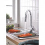 GROHE Robinet de cuisine évier Feel. douchette extractible. rotation 360°. bec e 209,99 €