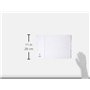 Concord Réf 04801/CS48 Intercalaires perforés 4 trous Touches 1-20 renforcées Mylar Blanc Format A3