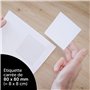 Avery Étiquettes Autocollantes Carrées 80x80 mm - Pack de 60 en Polyester Blanc - Personnalisables et Imprimables pour Laser/Jet
