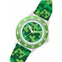 Minecraft Creeper Min9033 Montre à quartz pour apprendre l'heure Vert, Vert, Moderne