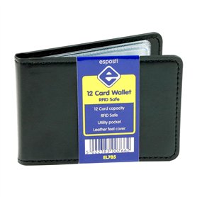 Esposti Porte-cartes de crédit fin pour homme | Portefeuille pour homme | Blocage RFID | Design minimaliste léger | 12 emplaceme Esposti Porte-cartes de crédit fin pour homme | Portefeuille pour homme | Blocage RFID | Design minimaliste léger | 12 emplaceme