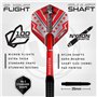 WINMAU Darts Joe Cullen Rockstar 20g Laiton Jeu de fléchettes avec ailettes et tiges de fléchettes et Carte de Score Incluse