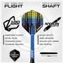 WINMAU Darts Cadet Twinset - Acier de qualité supérieure - 19g Jeu de fléchettes à Pointe en Acier avec ailettes et tiges de flé