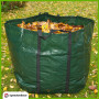 2 X Résistant Jardin Sac Déchets Ordures Superflues Pelouse Sac Imperméable Couleur vert foncé