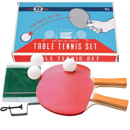 Rex London Set de tennis de table (Ping Pong Set) : 2 raquettes de ping-pong
