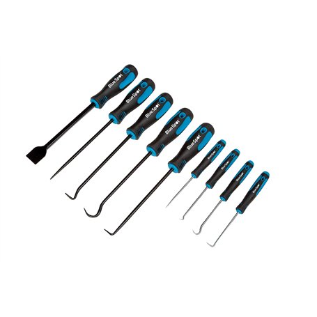 BlueSpot Tools 07959 Lot de 9 crochets et grattoirs résistants