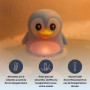 TensCare Digi Pingouin Thermomètre de Bain Bébé – Pingouin Flottant avec Écran LCD, LED Température, Silicone sans BPA, Pile Lon
