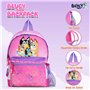 Bluey Sac à dos d'école 4 pièces pour filles avec sac à déjeuner, bouteille d'eau et trousse à crayons, sac à dos pour enfants a