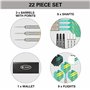 Target Darts Rob Cross 22G Brass Steel Tip Darts Set - Jeu de fléchettes Voltage, Rob Cross Player Edition, kit Complet de fléch