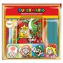 Ensemble de papeterie Super Mario (motif bloc de couleur) pour l'école et fournitures de bureau – Produit officiel
