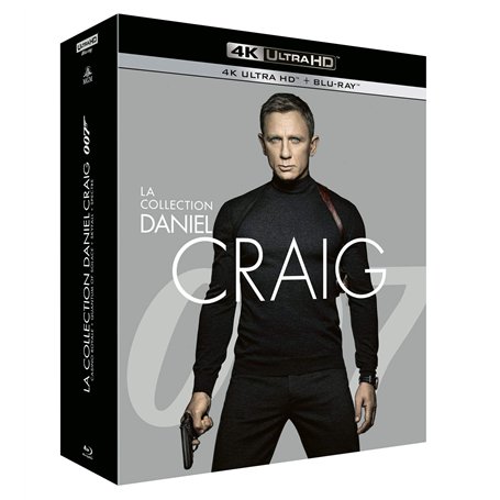 James Bond 007-La Collection Daniel Craig : Casino Royale + Quantum of Solace + Skyfall + Spectre [4K Ultra-HD + Blu-Ray]
