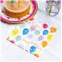 Talking Tables 20 x serviettes Joyeux Anniversaire smiley jetables pour fête enfants 1er anniversaire vaisselle recyclable embal