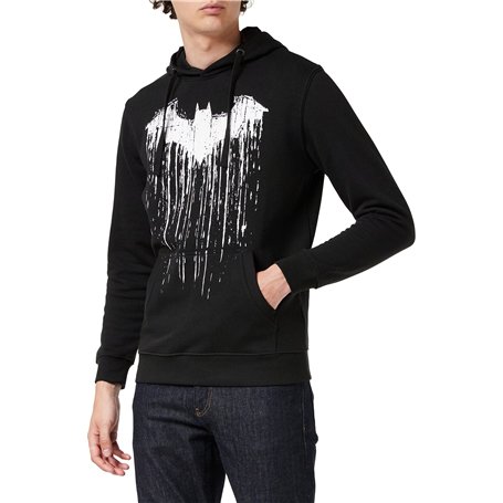 DC Comics Men's Batman Paint Hoodie