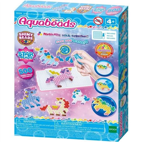 Le Kit des amies licornes - AQUABEADS - 800 perles - Des 4 ans