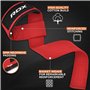 RDX Sangle Musculation Gym Levage Support de Poignet Bandage Fitness Lifting Straps Entraînement Bodybuilding Haltérophilie Flex