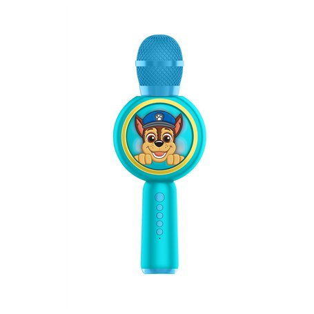 Microphone karaoké Pat Patrouille Chase avec Haut-Parleur sans Fil et lumières LED