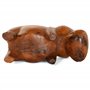 Hippopotame en bois sculpté à la main – Hippopotame maison – Sculpture hippopotame en bois statue statue unique décoration de ta