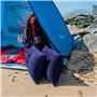 TRIXES Coussin d'oreiller de Voyage Gonflable Doux Bleu Marine pour Camping – Oreiller Compact Gonflable pour Plage, Chaise Long
