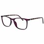 OPULIZE Arc Lunettes de Lecture Pack de 3 Montures Carrées Minces Élégantes Charnières à Ressort Anti-Rayures Noir Bleu Violet B