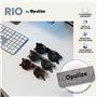 OPULIZE RIO - Lunettes de Lecture Solaires - Monture Plate - Protection UV400 - Écaille de Tortue Marron - Hommes Femmes - Charn