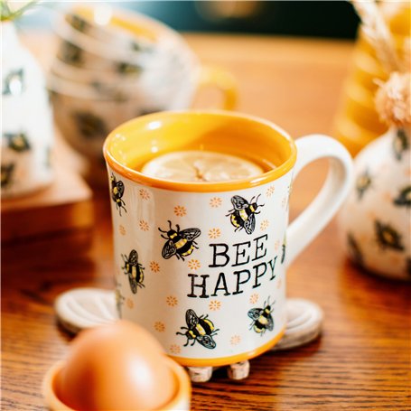 Sass & Belle Mug Bee Happy Jaune