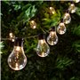 Lights4fun Guirlande Lumineuse Guinguette 20 Boules LED Blanc Chaud à Piles pour Intérieur