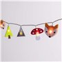 Lights4fun Guirlande Lumineuse Enfant en Feutre a 30 LED Blanc Chaud et Minuterie pour Intérieur