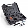 VonHaus Pince à Rivet - 7 Mandrins M3 M4 M5 M6 M8 M10 M12 et 150 Écrous à Rivets Assortis – Set de Filetage avec Mallette de Tra