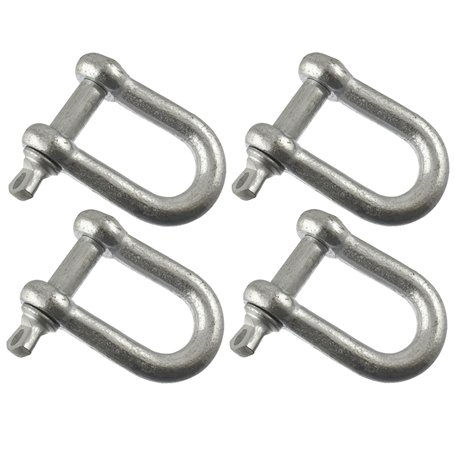AB Tools 10mm Acier galvanisé Manille Droite Pack DE 4 de l'accastillage DK03