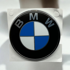 BMW Véritable plaque de 70 mm de diamètre, emblème logo compatible avec E82 E88 51147166445 BMW Véritable plaque de 70 mm de diamètre