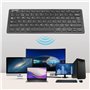TECKNET Mini clavier sans fil 2.4G ultra fin, clavier sans fil USB ordinateur portable pour PC, Android Smart TV, ordinateurs po