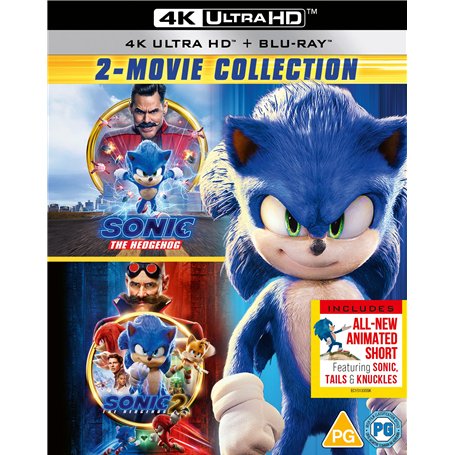 Sonic The Hedgehog 1 & 2 [Blu-ray] [Region A & B & C]