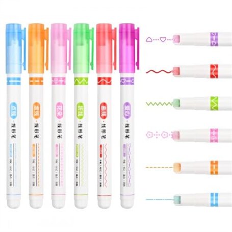 Dokeno 6 Pièces Surligneur de Courbe