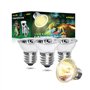 CucuGo 50W E27 Lampe tortue terrestre UVA UVB Chauffante Dimmable ampoule terrarium blanc chaud 2700K lampe tortue UVA UVB ampou