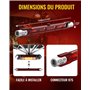 LumiGo Ampoule Chauffante Rubis 500w R7S, Lampe Chauffante Infrarouge 118mm Lampe Chauffante de Patio 240V pour Chauffage Heatma