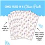 Papier cadeau souris – 6 feuilles de papier cadeau pour elle – Souris ballerine – Motif cœur arc-en-ciel – Papier cadeau blanc –